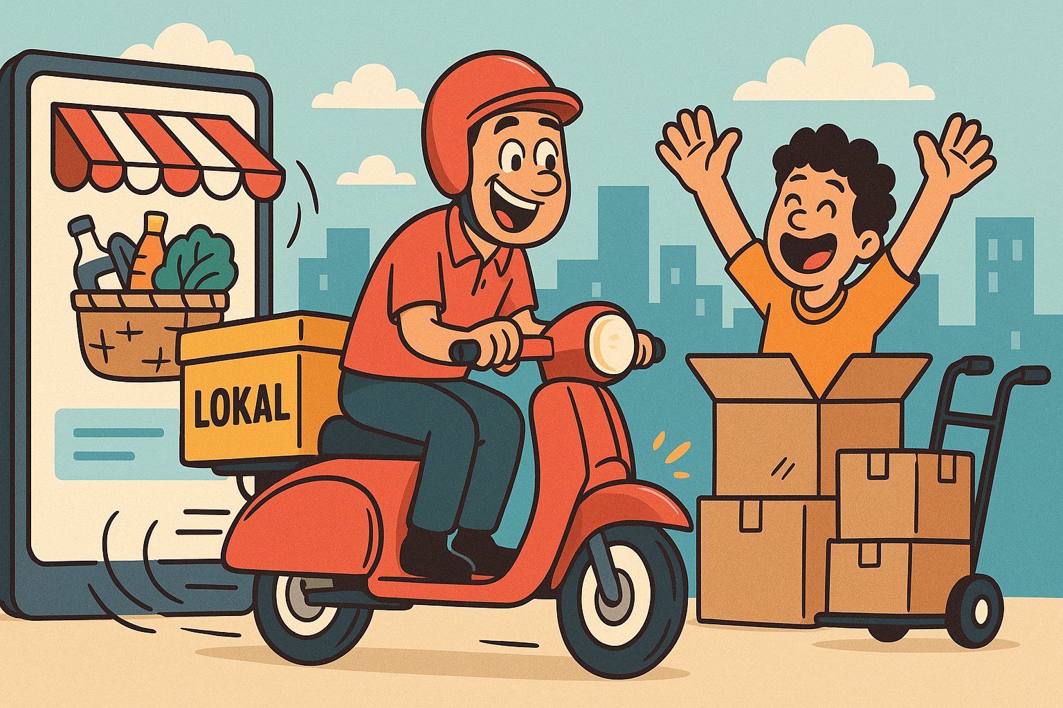 Distribusi Produk Lokal di Era Q-Commerce. (Foto: Ilustrasi)