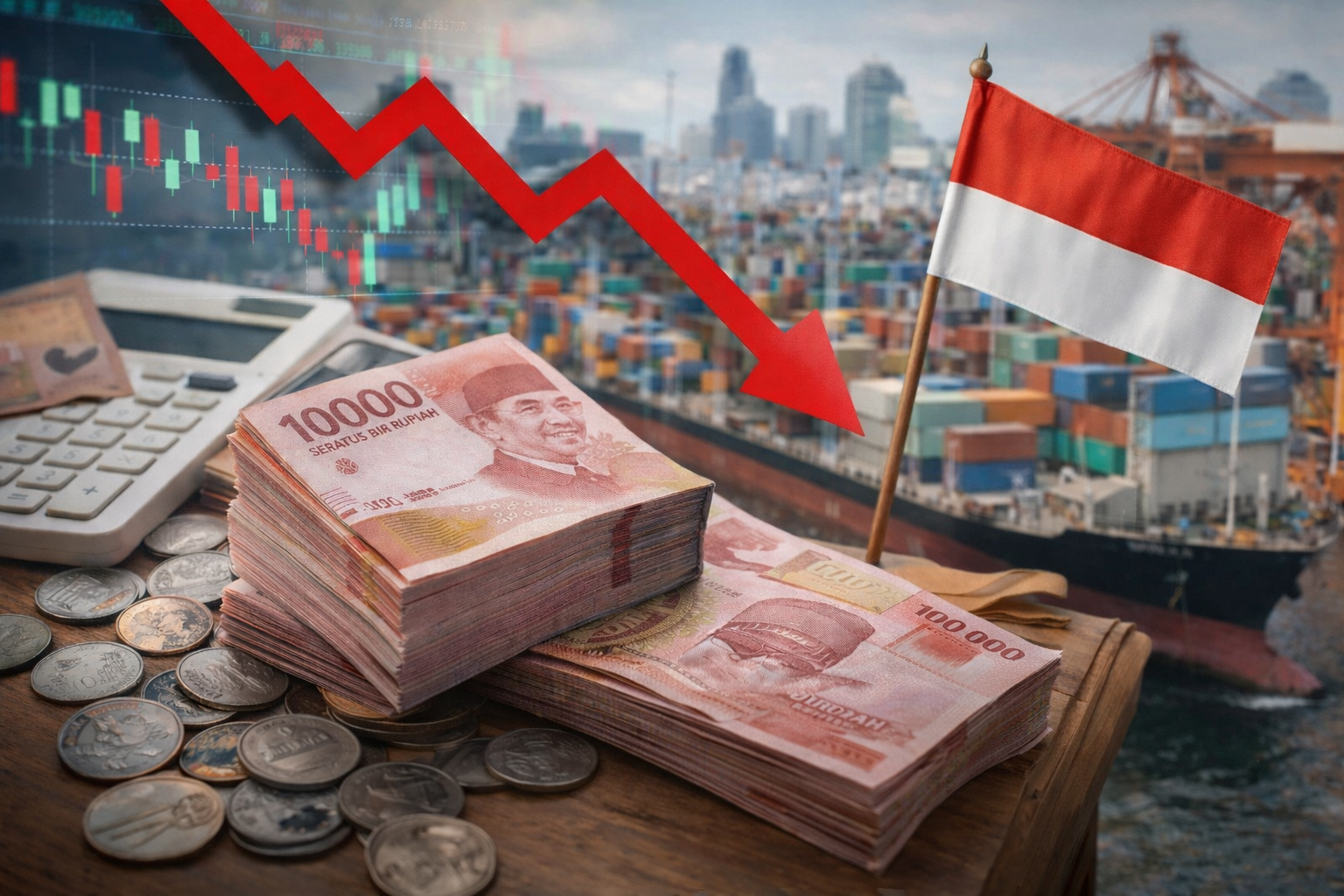 Saat Rupiah Melemah: Dampaknya bagi Harga, Impor, dan Kepercayaan Pasar Indonesia. (Foto: Ilustrasi)