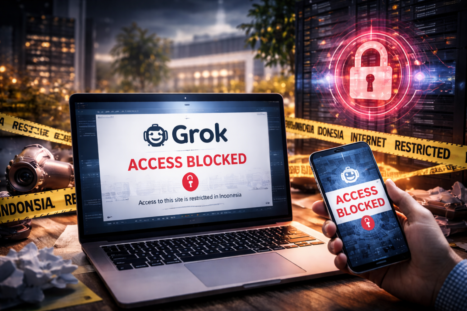 Indonesia Blokir Grok: Ketika Regulasi AI Mengubah Peta Bisnis Digital. (Foto: Ilustrasi)